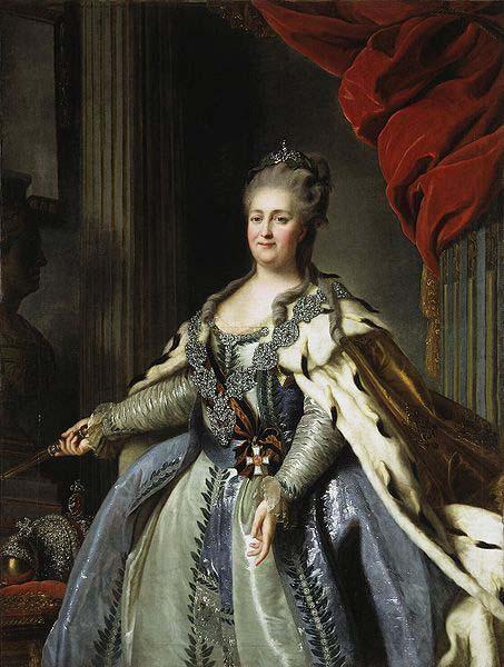 Fyodor Rokotov Portrait of Catherine II of Russia. oil painting image